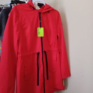 NWT Sam Edelman Packable Anorak Rain Jacket with Wide Hood